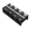 Barrier Terminal Strip Block 400A 600V High Current Dual Row Locking Terminal Strip with Cover for Industries Bridges 4