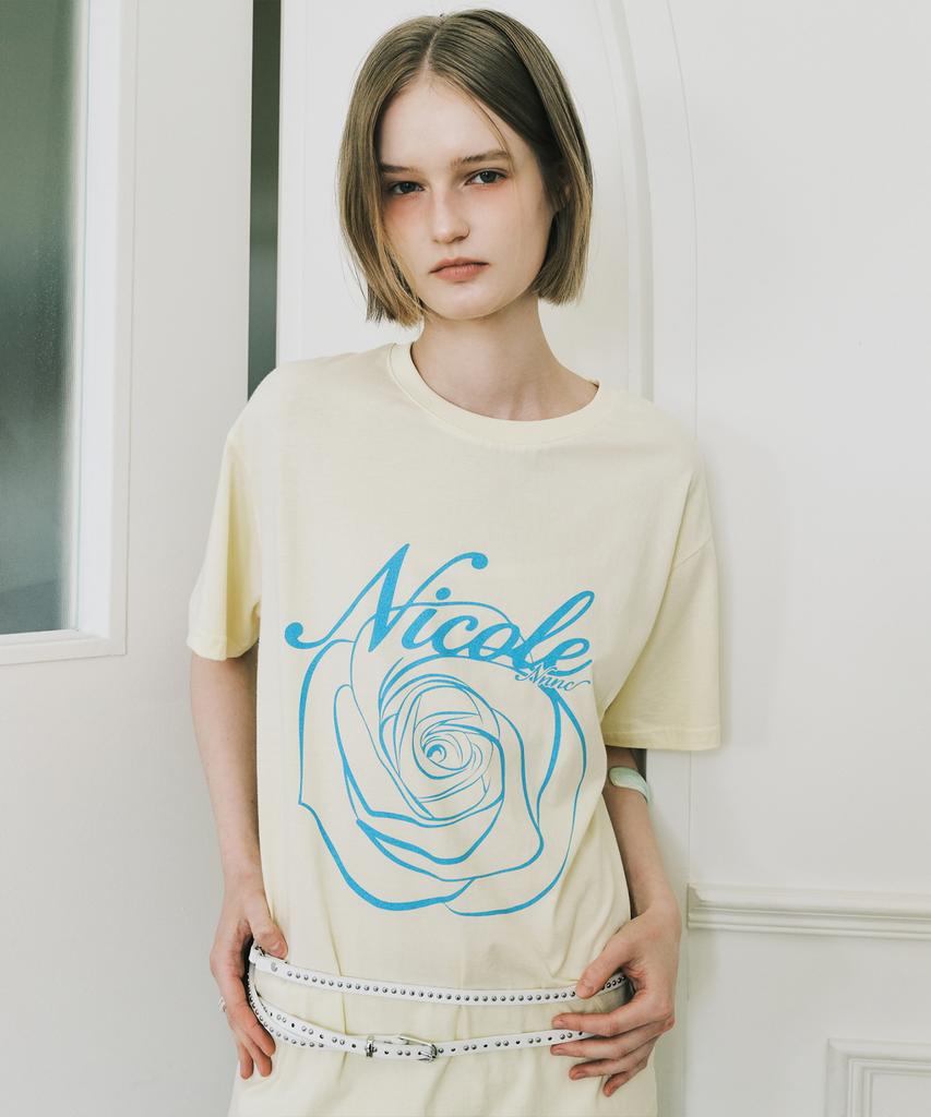 Nigaennikol Nicole Rose Sleeve Top_Yellow Blue