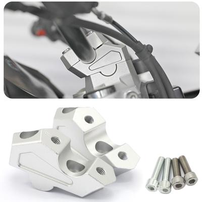 Motorcycle Handlebar Clamp Risers Universal Handlebar Mount Bracket Clamps Riser Height for F750 GS 18-19 22mm Bar Mount