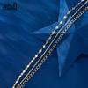 Effie Queen 925 Sterling Silver Layered Link Chain Anklets Bracelet Muti-layer Foot Leg Anklet Beach Jewelry Adjustable SA58
