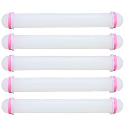 5Pcs NonStick Rolling Pin Food Grade Soft Pottery Clay Roller Baking Tool for Kitchen