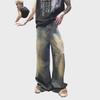 Herren Retro Gradient Wide-Leg Jeans – Trendy, Loose Fit für Herbst & Winter