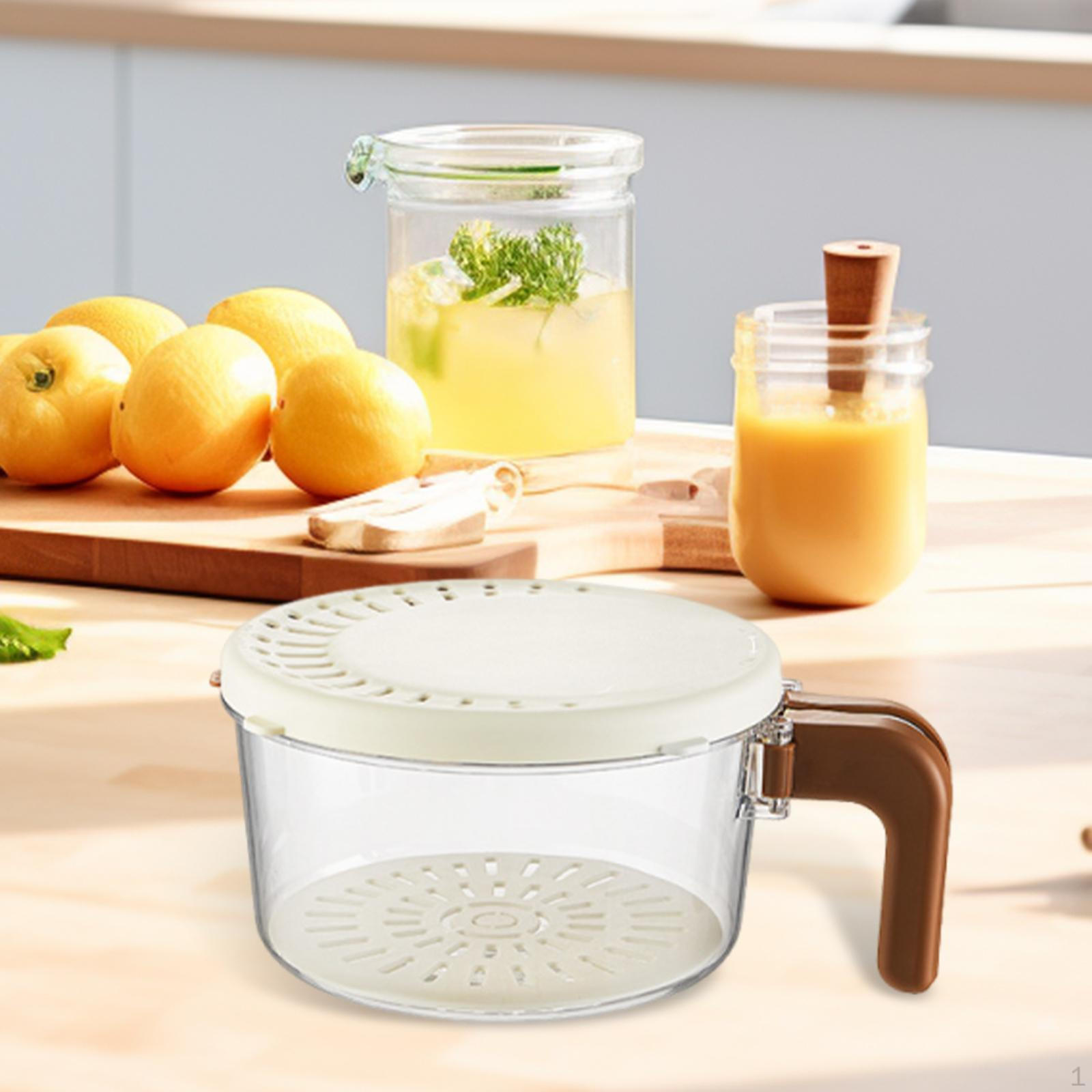 

Сливной контейнер для хранения продуктов Корзина для мытья Свежесть Практичная раковина Органайзер для холодильника Фрукты кофейный