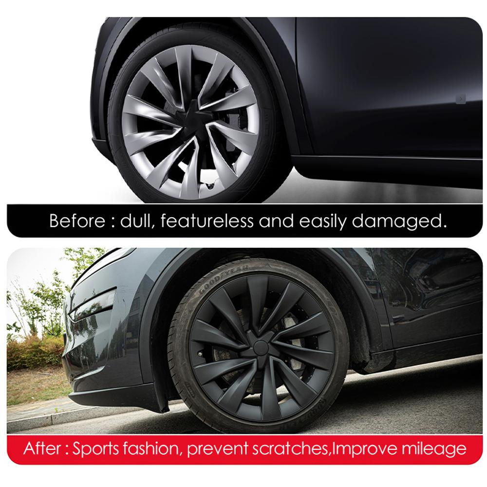 4 Copricerchi per Tesla Model Y Juniper Cerchi da 20 Pollici Copricerchio Sostituzione Performance Cerchi Helix 2.0 Copriruota Completo 2025