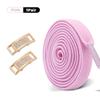 1 Pair Diamond Lock Shoelaces Without Ties Elastic Laces Sneakers No Tie Shoe Laces Kids Adult 0.8cm Flat Shoelace for Shoes New