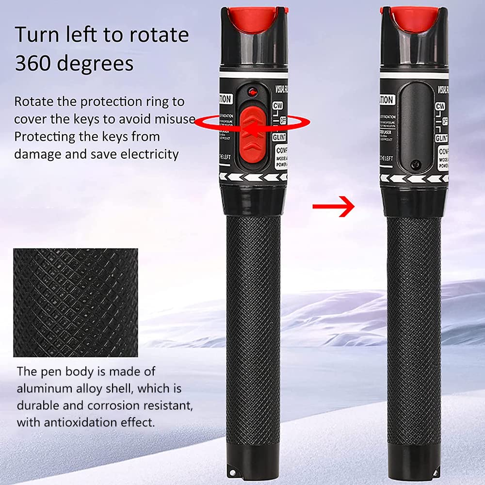 Watris Veiyi 50MW VFL Red Light Pen, 50km Fiber Network Cable Test, Visual Fault Locator, Pen Type Non Contact Connection Red Light Cable Equipment