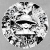 50 Sheets Waterproof Anime Journal Stickers: One Piece & Demon Slayer Characters