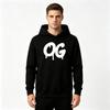 Erkek Dripping OG Grafik Baskılı Uzun Kollu Kapüşonlu Sweatshirt Günlük Giyim İçin Rahat Bol Kesim Kapüşonlu Sweatshirt