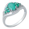 Silver Ring with Natural Emerald 1.19ct (1940679) 3.42 Gr. 925 Samples