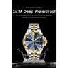 POEDAGAR Top Fashion Man Clock Business Waterproof Luminous Date Week Wristwatch Quartz Stainless Steel Casual Watches