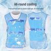 Summer Cooling Vest with Ice Pack: Heatstroke Prevention Workwear for Outdoor Construction