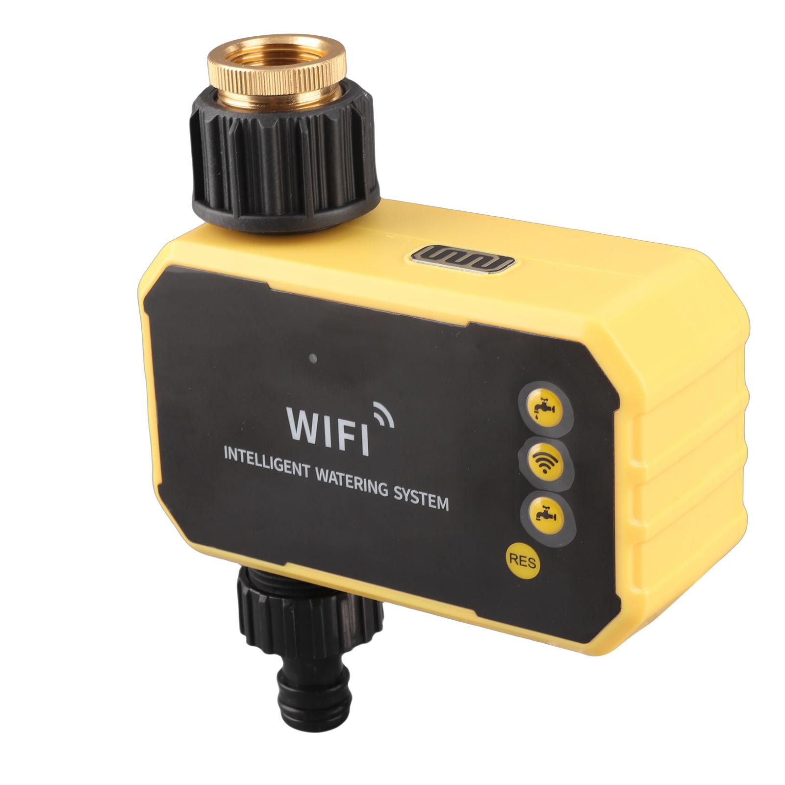 

Wifi Sprinkler Timer for Garden Hose, Solar Panel Smart Sprinkler Timer Automatic Irrigation Controller with App Suitable for Lawn Garden