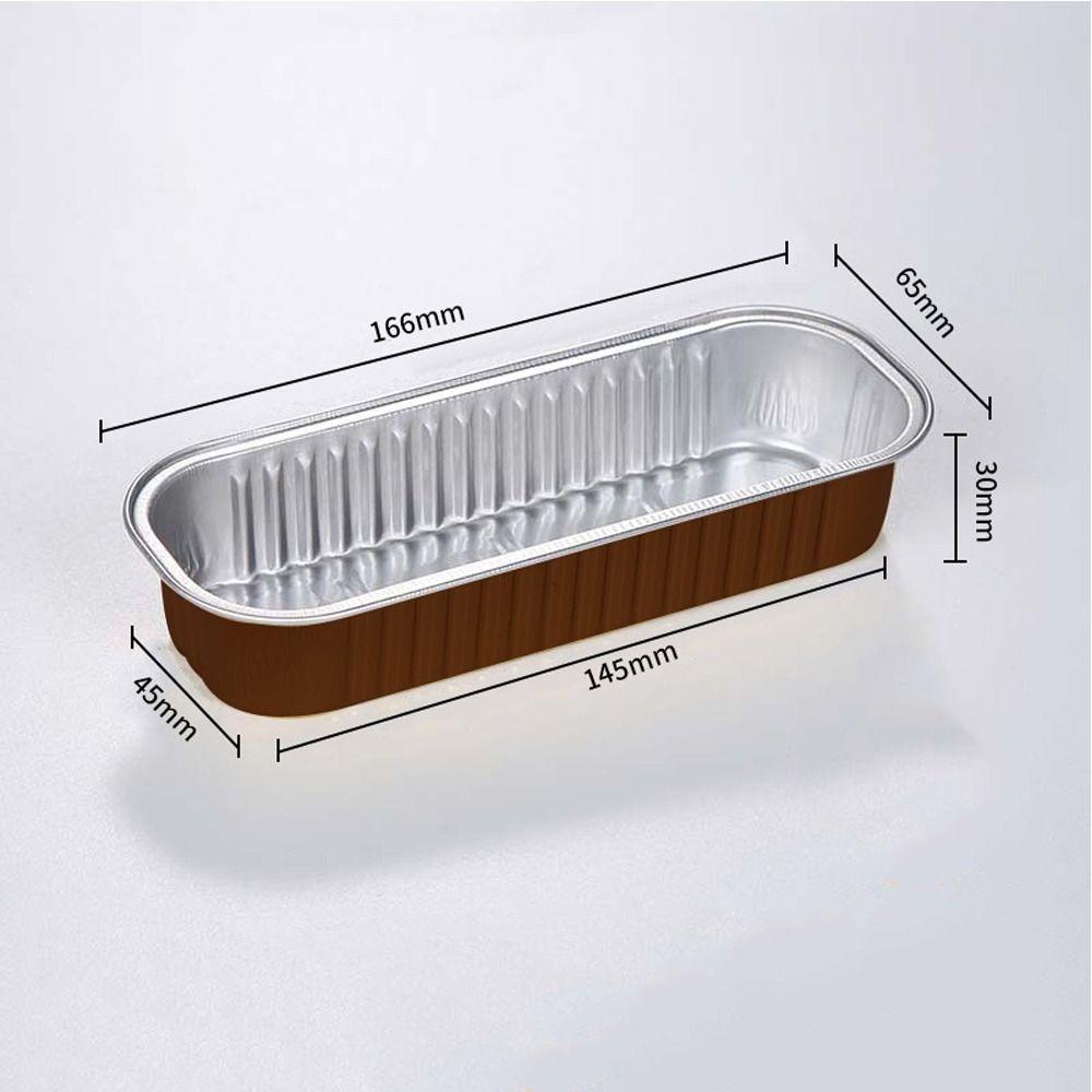 

10pcs Brown Letters Muffin Cupcake Party Tray Tin Foil Box Thickened Cupcake Liner Party 10pcs-Coffee