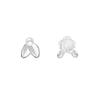 PONYKISS  Silver Colorful Rose Cute Plant Stud Earring for Women Minimalist Fine  Piercing Screw Bead Accessories