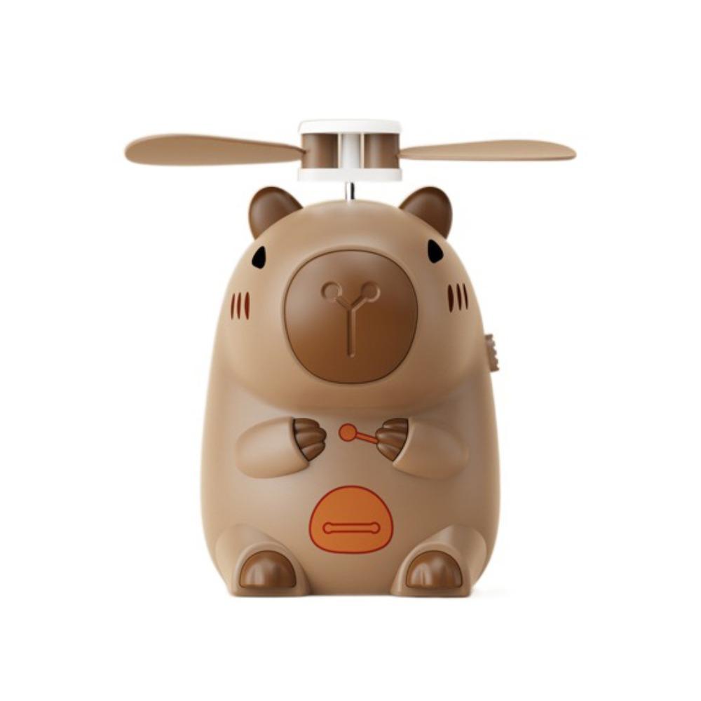 Plastic Capybara Anime Figure USB Rechargeable Student Electric Fan Cartoon Handheld Fan  Travel