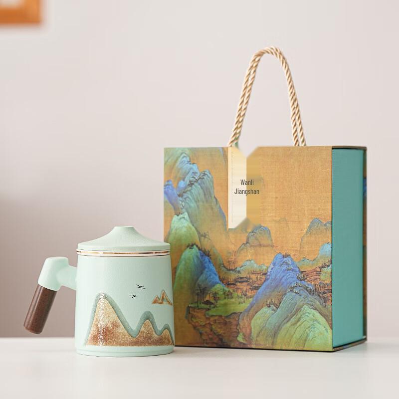 Junsai Seventeen Scenic Ceramic Mug Gift Set Gift Set