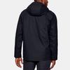 Under Armour Embroidered Logo 3-In-1 Waterproof Sports Hooded Jacket Men Outerwear Black 1342742-001