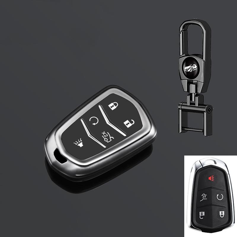 Autoschlüssel Hülle Gehäuse Abdeckung Für Cadillac Ats Ct6 Cts Dts Xt5 Escalade Esv Srx Sts Xts Elr 2014 - Fernbedienung Schlüsselhalter Schlüsselanhänger