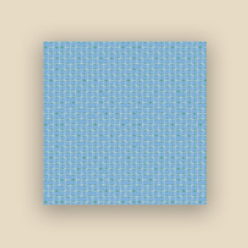 2DREAMERS Ocean Grid Silk Scarf