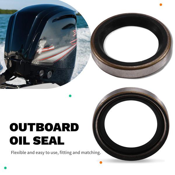 Set of 2 Rubber + Metal Oil Seals (Color: As Shown) - Model: 321467 18-2060