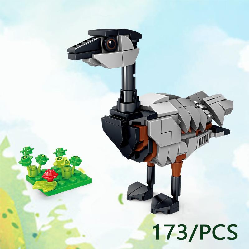 MOC Puzzle Zvířecí Stavební Kostky Včela Tygr Lev Žirafa Žába Krokodýli Liška Pták Divoké Prase Hmyz Mini DIY Cihlová Hračka Dárek F029