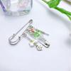 Fashion Bowknot Flower Brooch Cardigan Collar Brooch Clips Sweater Shawl Clips Waist Pants Extender Safety Pins