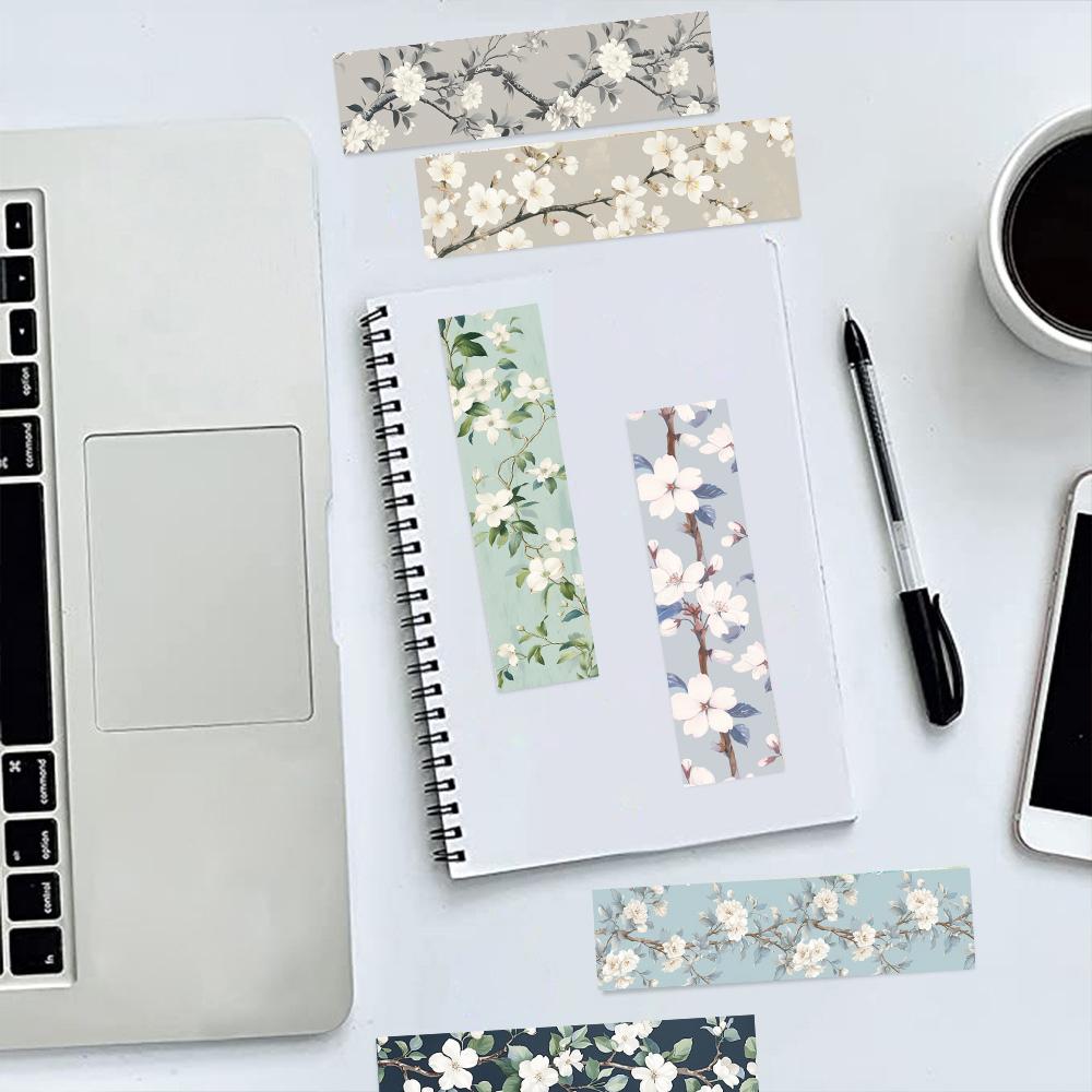 30PCS Kawaii Blossoms On The Road Bookmarks Reading Skateboard Room DIY Gift Living Room immediately Stationery Unique Durable