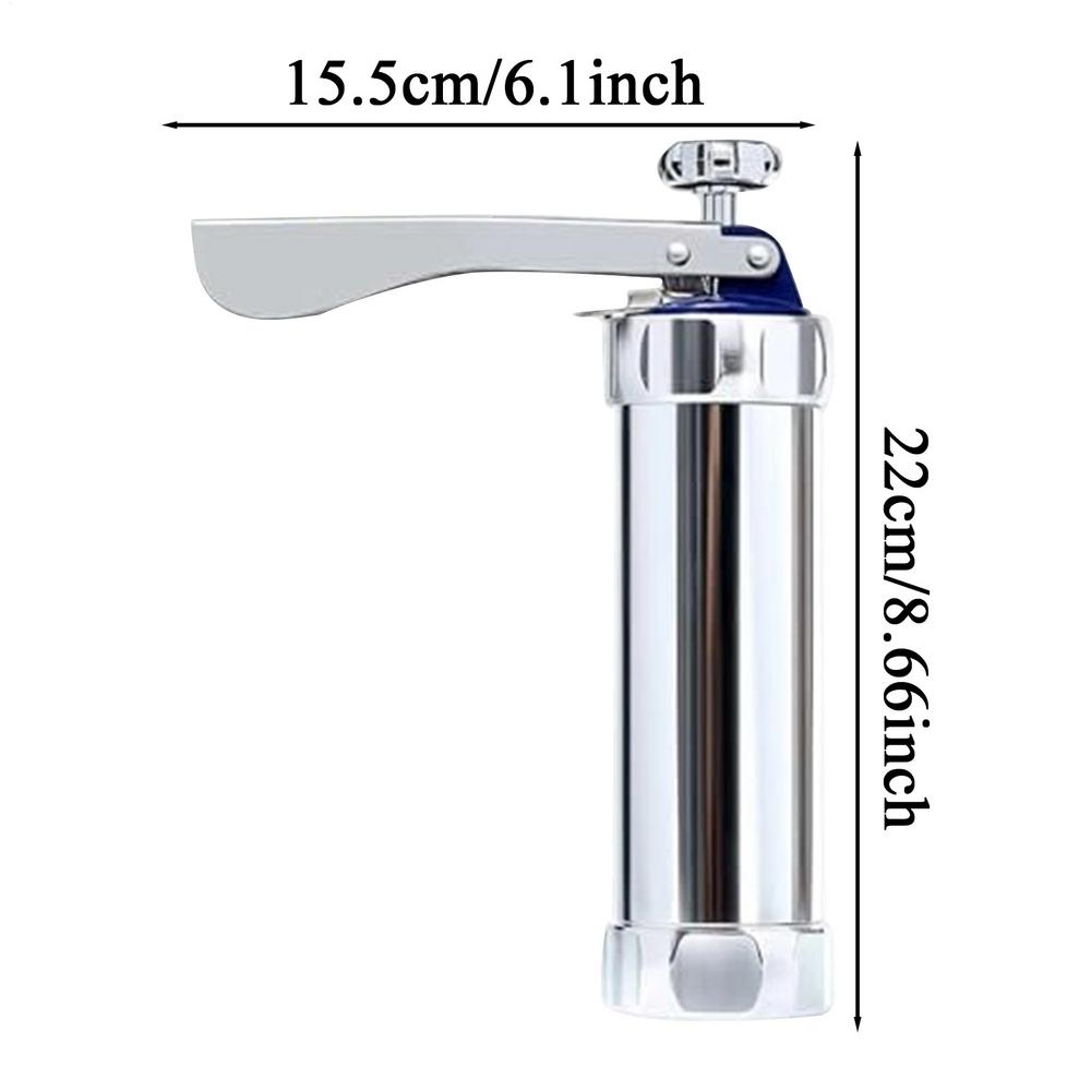 

Stainless Steel Cookie Press Guns Kit Cookie Press Biscuits Baking Supplies Cookie Baking Gadgets For Christmas Holiday Parties