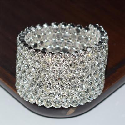 Exquisites übertriebenes Strass-Brautarmband für Bühnenauftritte