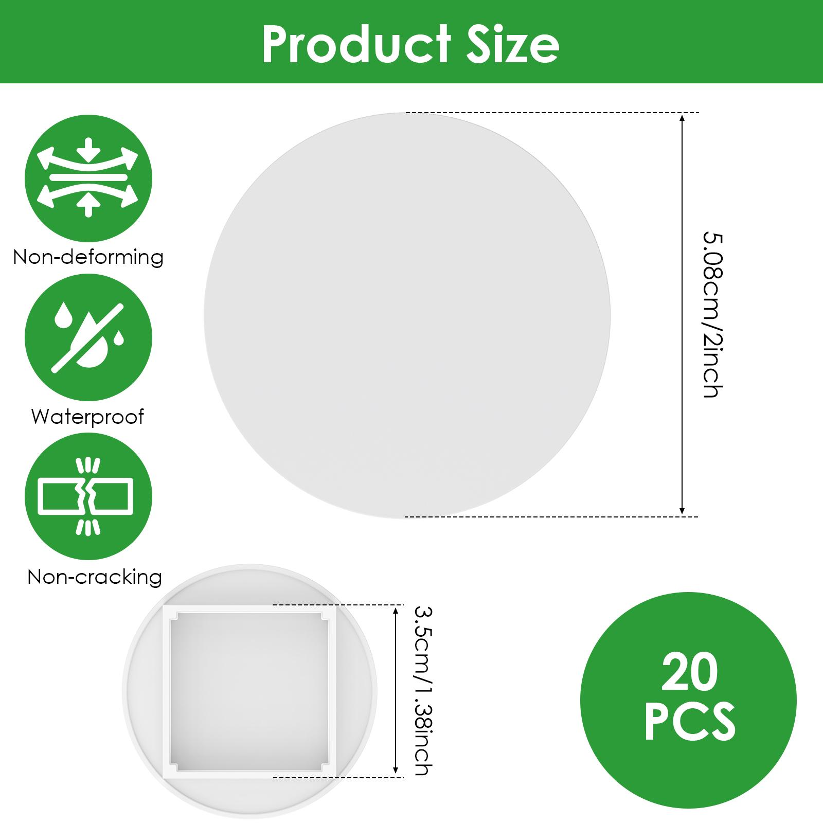 

20/40Pcs Hydroponic System Plastic Cover Reusable Safe Hydroponic Pod Cap Grow Cube Lid Indoor Gardening Accessories for yPod