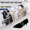 Rhinestone-Embellished Non-Slip Elastic Heelless Shoelace Strap