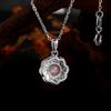 Elegant Flower Shape Clasp Ring Earrings Pendant Necklace Set Natural Opal S925 Silver Fine Jewelry for Women's Banquet Gifts