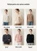 Women's 100% Pure Cashmere Embroidered Round Neck Sweater - Loose Fit Knitwear for Autumn & Winter