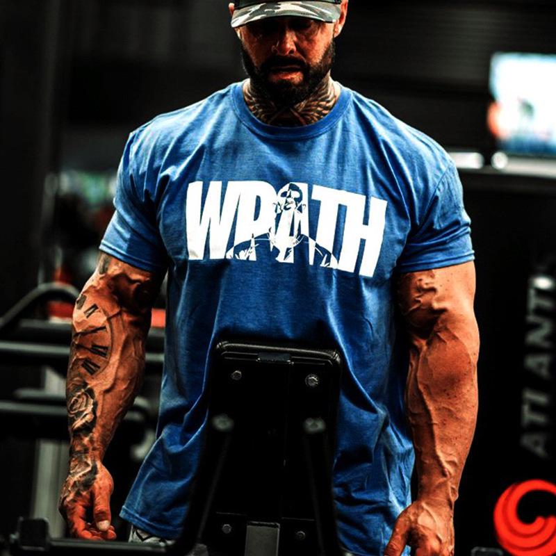 Men's Slim Fit Stretch Cotton Fitness T-Shirt - Breathable Short Sleeve