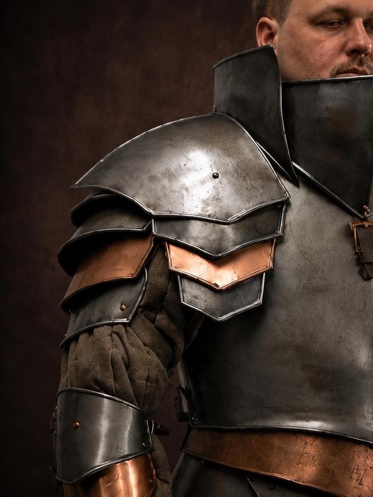 Medieval Knight Full Body Armor Set Wearable Steel Suit for LARP Cosplay Renaissance Fair