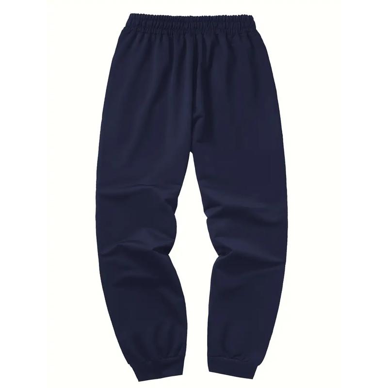 Youth Men Casual Pure Color Trousers Men Sport Jogger Sweatpants