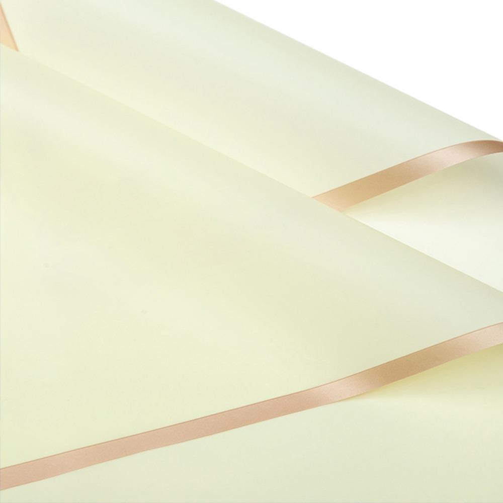 20 Sheets 9 Colors Flower Wrapping Paper Waterproof Gold Edge Bouquet Wrapping Paper Half Transparent