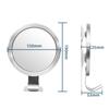 Suction Cup Anti Fog Vanity Mirror with Hooks No Punch Bathroom Shower Shaving Makeup Mirror