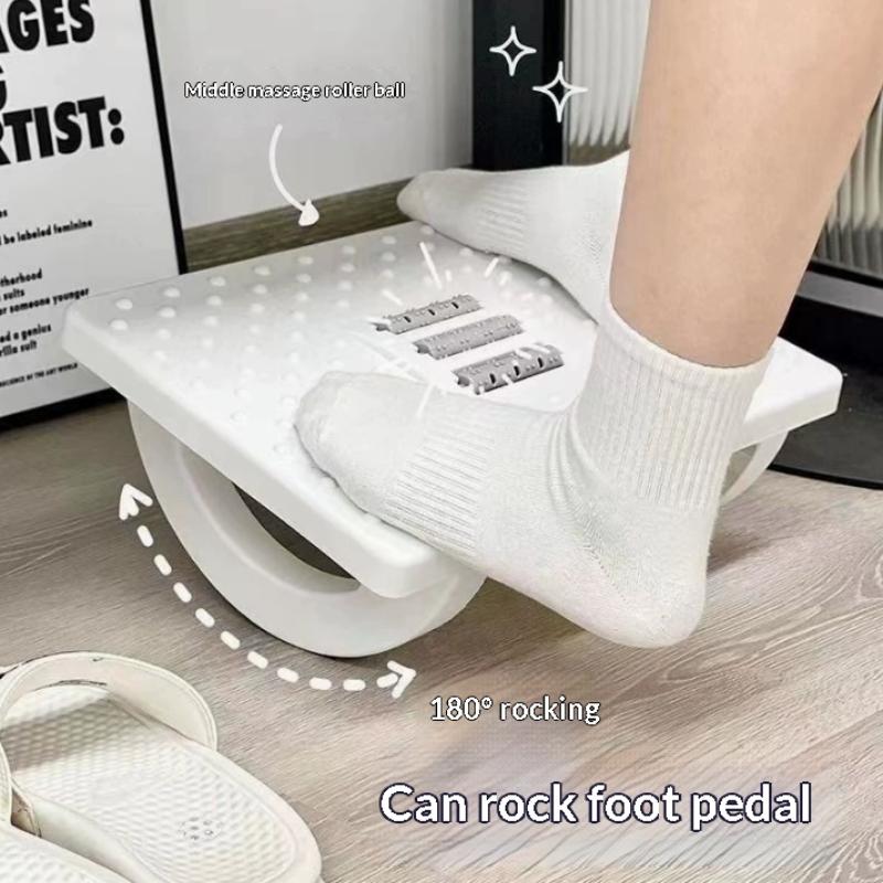 Ergonomic Portability Foot Rest Under Desk Footrest Foot Stool With Massage Rollers Non Slip Support Foot Rest For Home Office