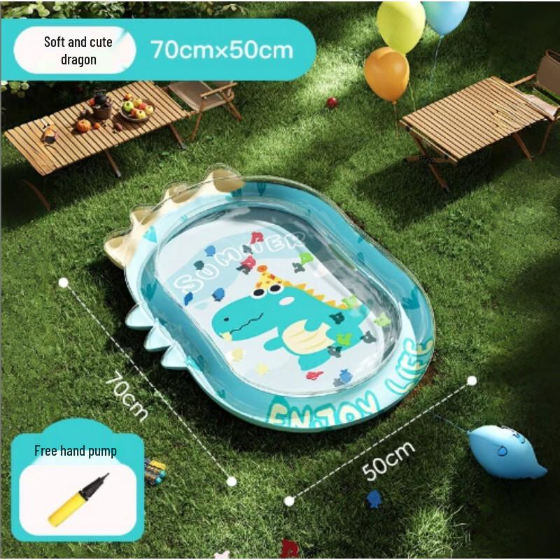 AKIRO Baby Inflatable Tummy Time Water Mat