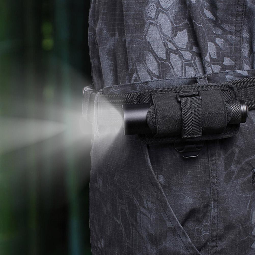 360 Degrees Rotatable Nylon Flashlight Torch Pouch Holder Bag Accessory for Hunting402#