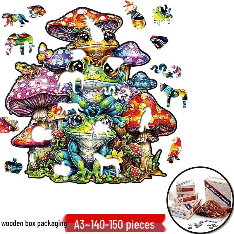 Irregular Animal Dog Penguin Wooden Puzzle in Stock
