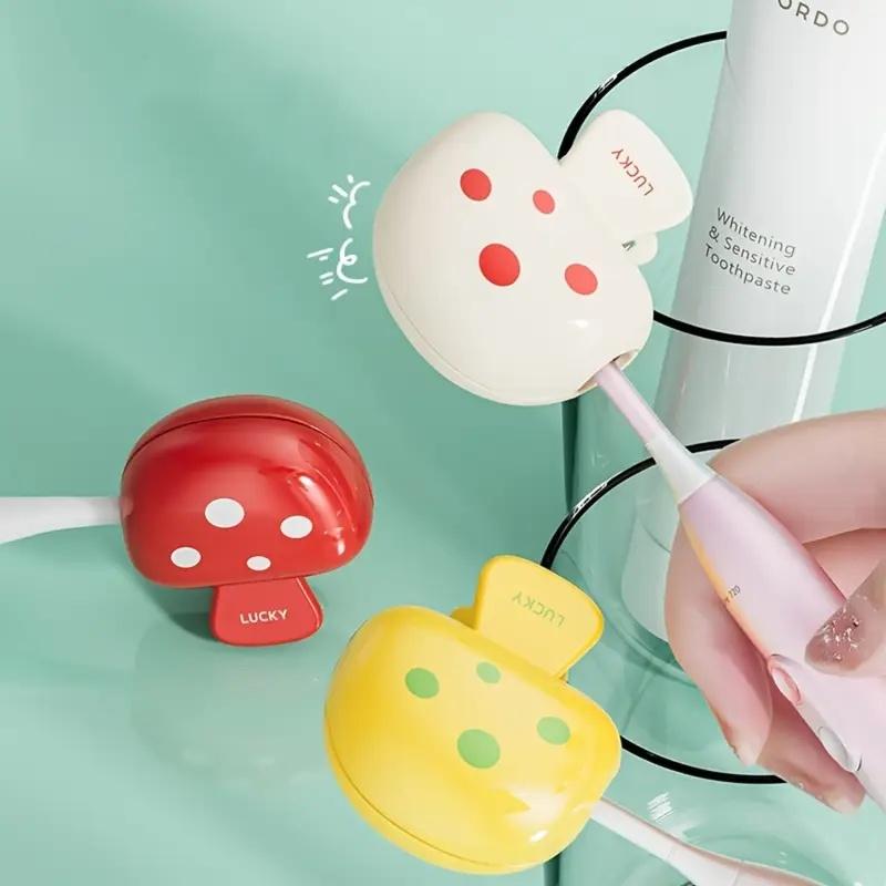 1pc Portable Toothbrush Storage Clip Protective Cover Compact Travel Case for Home Business Trips Daily Use Toothbrush Travel