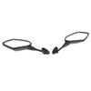 1 Pair Motorcycle Rearview Mirror Wide Vision Adjustable Flexible Handlebar Side Mirror for Motorbike