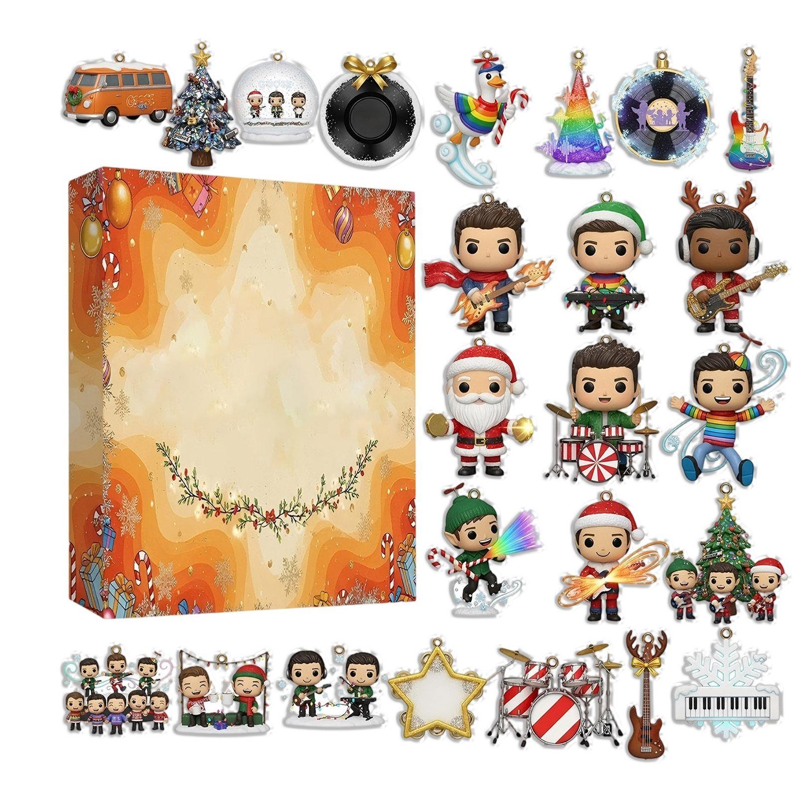 

2D Плоская Коробка Самолет 24 шт. Серия Адвент-календарь Рождественский Отсчет One Size