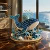 Creative Gifts for Holidays Beaded Ocean Animal DIY Kit, 3D Octopus Shark Craft Handmade Ornament Making Set Sea Animals Bead Art Project Adults,