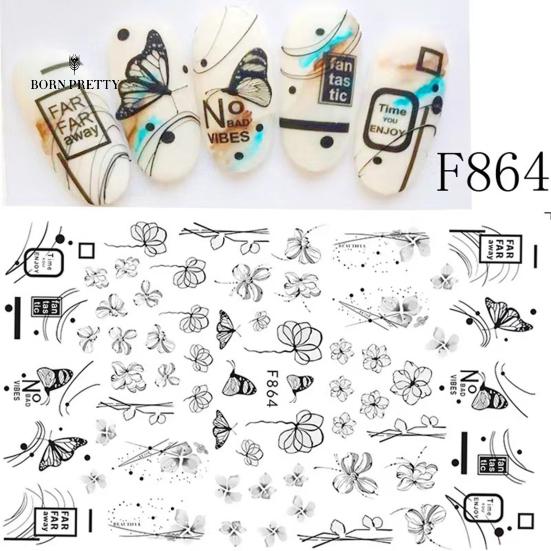 Functional Nail Stickers Nails Ornaments Lovely Colorful DIY