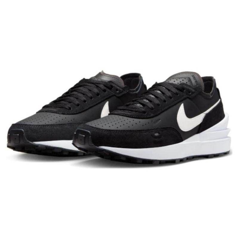 Nike Waffle One Leder Schwarz Weiß Sneaker DX9428-001