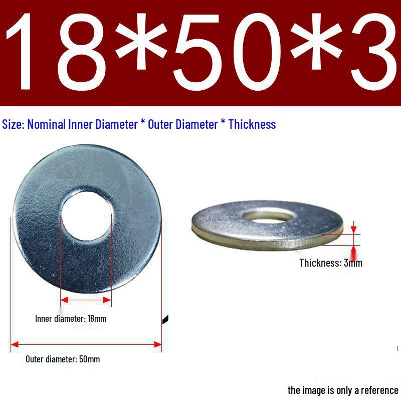 Galvanized Flat Metal Washer Spacer M3-M60