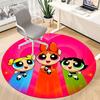 1pc Powerpuff Girls Chair Carpet for Office, Non slip, Soft and Durable Office Rug for Interior Decoration